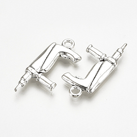 Сплавочные подвески тибетского стиля, сверлить, без кадмия и без свинца