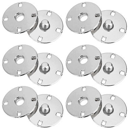 10пары металлических кнопок, кнопки для одежды, швейные принадлежности, плоско-круглые