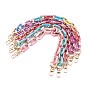 Opaque Acrylic and CCB Plastic Link Chains Bag Handles, with Zinc Alloy Swivel Clasps and Spring Gate Ring, for Bag Straps Replacement Accessories