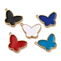 Ионное покрытие (ip) 304 подвески из нержавеющей стали с эмалью, реальный 18 k позолоченный, очарование бабочки