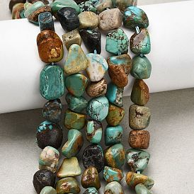 Хубэй природных бирюзовый бисер нитей, самородки, упавший камень