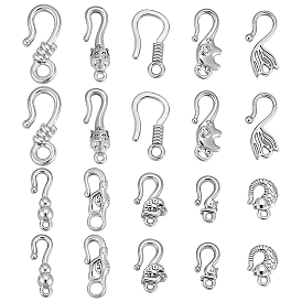 20 шт. 10 стили застежек-крючков из нержавеющей стали