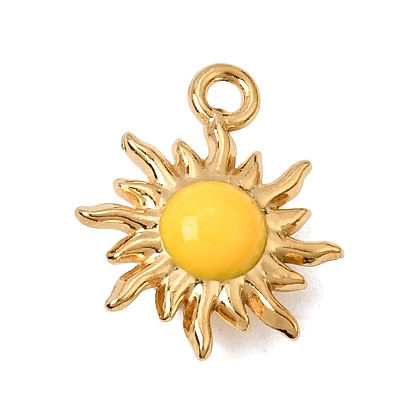304 aus Stahl-Email-Anhänger, Sonnenzauber, Ionenbeschichtung (ip)