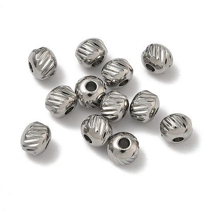 304 из нержавеющей стали бусы, круглый с twill