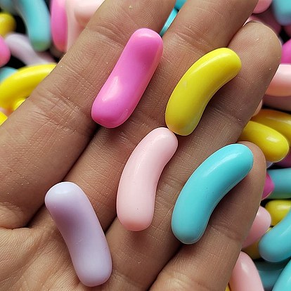 Непрозрачные кабошоны из смолы, кривой трубки