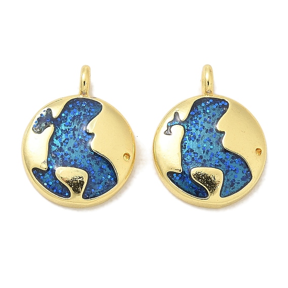 Латунь эмаль прелести, стойки покрытие, долговечный, без свинца и без кадмия, плоский круглый шарм