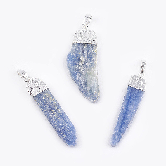 Подвески натуральный кианит / цианит / дистен, с латунной найти