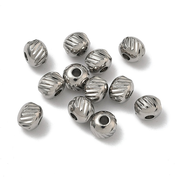 304 из нержавеющей стали бусы, круглый с twill