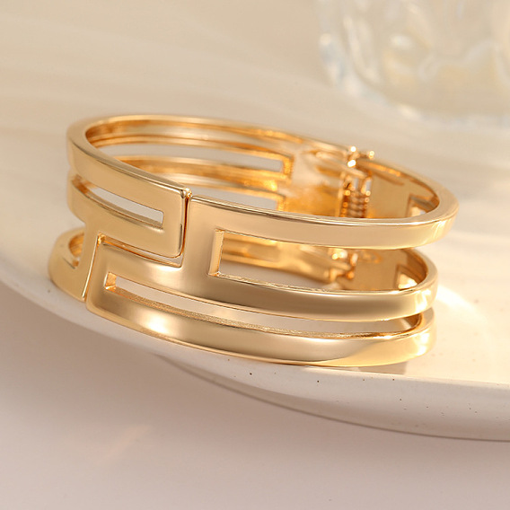 Браслеты с шарнирами из полого цинкового сплава для женщин