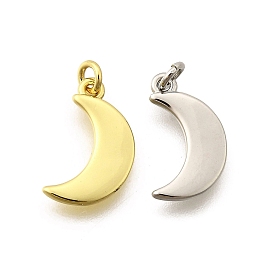 Латунные подвески, Луна прелести, стойки покрытие, прочное покрытие, без кадмия и без свинца, с целью перехода в кольце