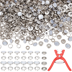 Кнопки смолы оснастки, латунные пуговицы для одежды, плоскогубцы с пятью зажимами из АБС-пластика для кнопок и застежек-кнопок, плоско-круглые