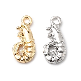 Подвески из сплава, долговечный, без свинца и без кадмия, стойки покрытие, креветочное очарование