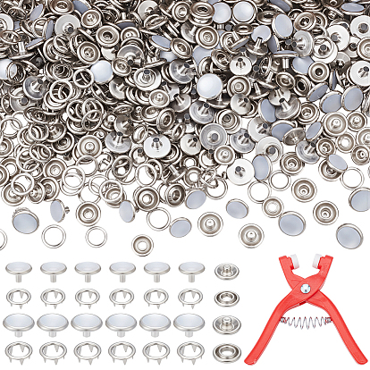 Кнопки смолы оснастки, латунные пуговицы для одежды, плоскогубцы с пятью зажимами из АБС-пластика для кнопок и застежек-кнопок, плоско-круглые