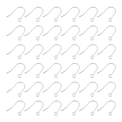 300шт 316л хирургические крючки для сережек из нержавеющей стали, провод уха, с горизонтальной петлей