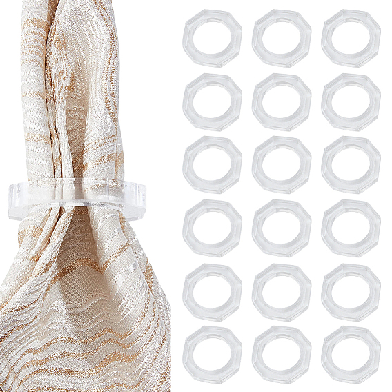 Octagon Acrylic Napkin Rings, Party Decorations