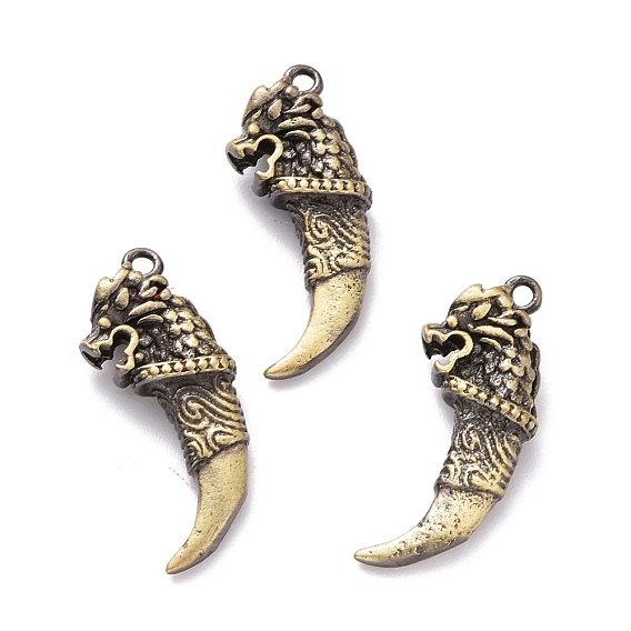 Rack Plating Brass Pendants, Lead Free & Cadmium Free, Scabbard