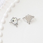 Glass Pendants, with Platinum Alloy Finding, Heart Charms