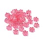 Transparent Acrylic Beads, Clear AB Color, Flower