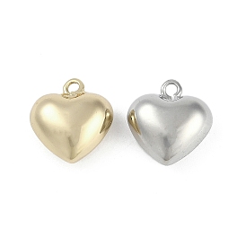 Brass Pendants, Heart Charms