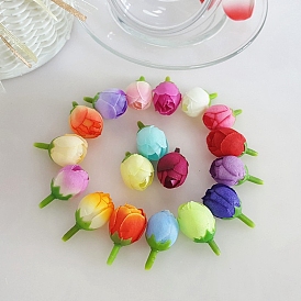 Silk Artificial Rose Flower Buds, for Party, Wedding, Stage Decoration