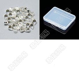 10 Stück 925 Sterlingsilber-Schnappösen, unsoldered, mit 925 Stempel