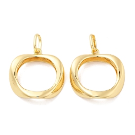 Латунные подвески, полый круглый, без кадмия и без свинца, стойки покрытие, долговечный, с целью перехода в кольце