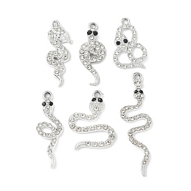 Подвески из сплава , со стразами, змея