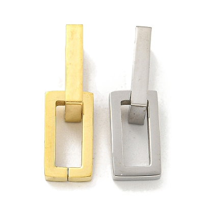 304 подвески из нержавеющей стали, прямоугольник амулеты