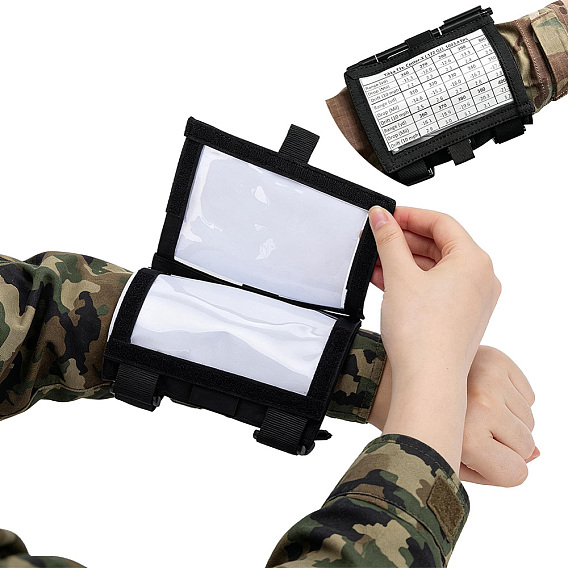 Нейлоновый тактический административный подсумок MOLLE, сумка для хранения с прозрачным окошком, прямоугольные