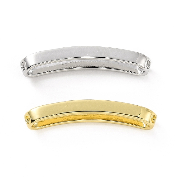 Подвески из латуни с покрытием для стойки, долговечный, без кадмия и без свинца, звенья изогнутого прямоугольника