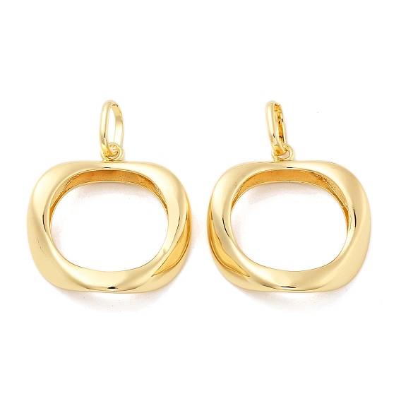 Латунные подвески, полый круглый, без кадмия и без свинца, стойки покрытие, долговечный, с целью перехода в кольце