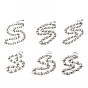 Handmade 304 Stainless Steel Necklaces, Flat Round Chains Necklaces
