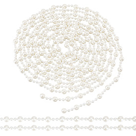 6шт. пластиковая гирлянда с бусинами, имитирующими жемчуг, отлично подходит для дверного занавеса, свадебный декор diy material