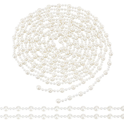 6шт. пластиковая гирлянда с бусинами, имитирующими жемчуг, отлично подходит для дверного занавеса, свадебный декор diy material