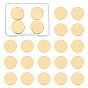Brass Pendants, Flat Round, Blank Stamping Tag