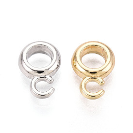 Поручни из сплава для покрытия стойки, петля под залог, крупные бусины под залог, круглые, без свинца, без никеля и без кадмия