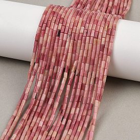 Природные родонит бисер нитей, колонка