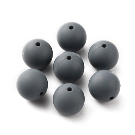 Perlas focales de silicona ecológicas de grado alimenticio, rondo
