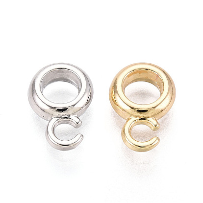 Поручни из сплава для покрытия стойки, петля под залог, крупные бусины под залог, круглые, без свинца, без никеля и без кадмия