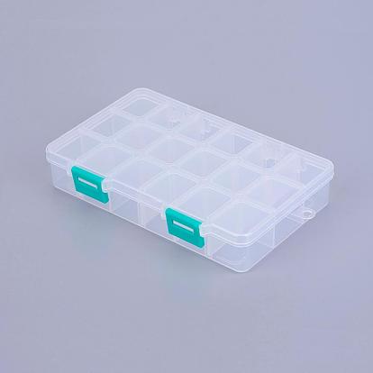 Пластиковый ящик для хранения органайзера, регулируемые делители коробки, прямоугольные