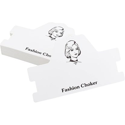 Carton de cartes d'affichage de collier