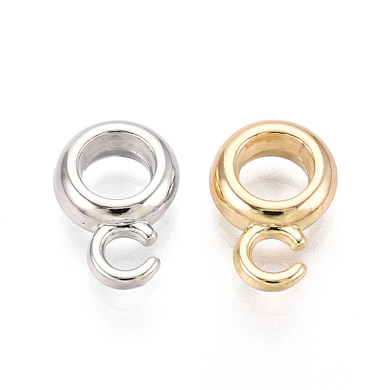 Поручни из сплава для покрытия стойки, петля под залог, крупные бусины под залог, круглые, без свинца, без никеля и без кадмия