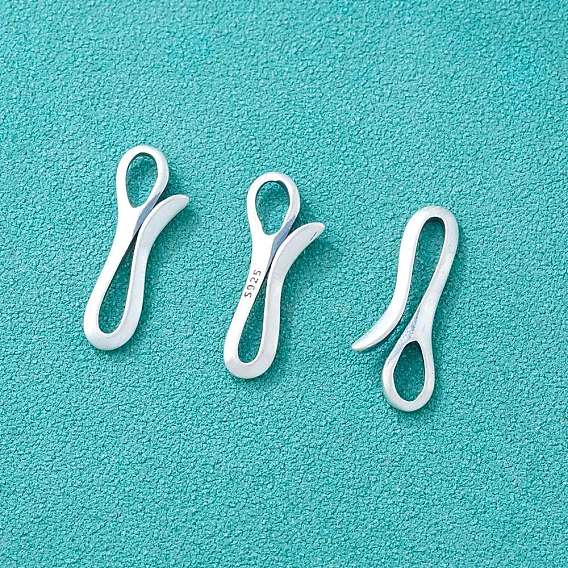 925 застежки-крючки из стерлингового серебра