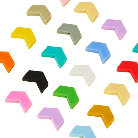 Бусины из пищевого силикона со стрелками