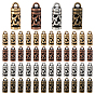 200 pièces 4 couleurs embouts de cordon style tibétain, sans cadmium et sans plomb, colonne