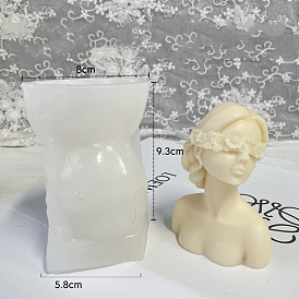 Girl DIY Candle Food Grade Silicone Molds, Resin Casting Molds, For UV Resin, Epoxy Resin Jewelry Making