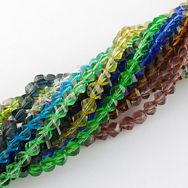 Glass Bead Strands, Faceted, Twist