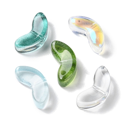 Transparent Glass Beads, Leaf