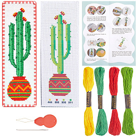 Набор для вышивки крестиком закладки своими руками, с нитками для вышивания, тканью, иглой и нитевдевателем