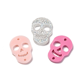 Skull Acrylic Connector Charms